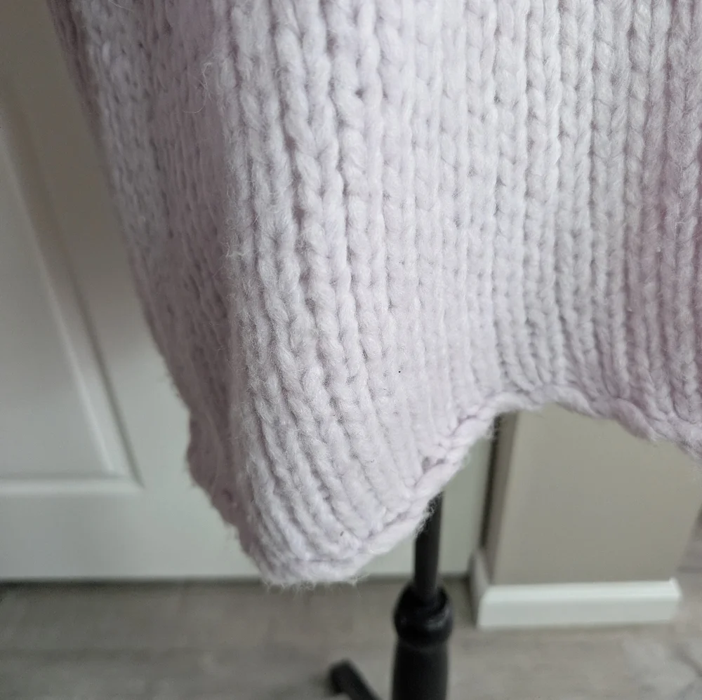Free People Cozy Lavender Knit Sweater